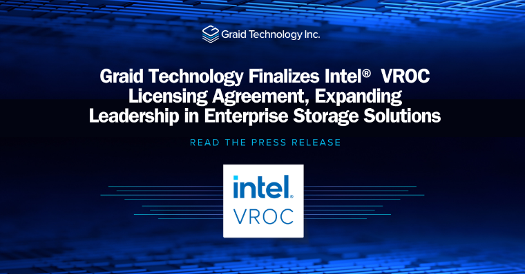 Graid Technology alcanza un acuerdo con Intel VROC Graid Technology alcanza un acuerdo con Intel VROC