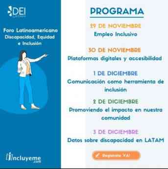 Incluyeme.com organiza una semana dedicada a la Diversidad, Equidad e Inclusión